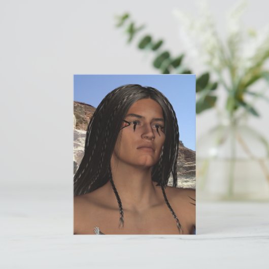 Carte postale amérindienne (Debout devant)