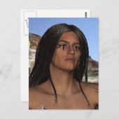 Carte postale amérindienne (Devant / Derrière)