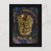 Carte Postale Amérindienne Galaxy Howling Wolf (Devant)