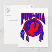 Carte Postale Amérindiens POW-MIA (Devant / Derrière)