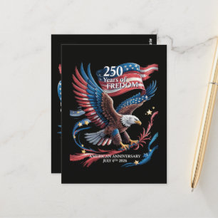 Carte Postale Amérique 250 Ans de Liberté 1776-2026