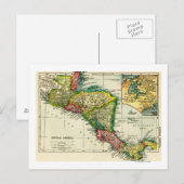 Carte Postale Amérique centraleCarte panoramiqueAmérique central (Devant / Derrière)