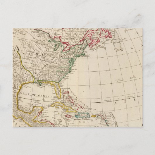 Carte Postale Amérique du Nord (Devant)