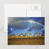 Carte Postale Amérique du Sud, Chili, île de Pâques. Le complet (Devant / Derrière)