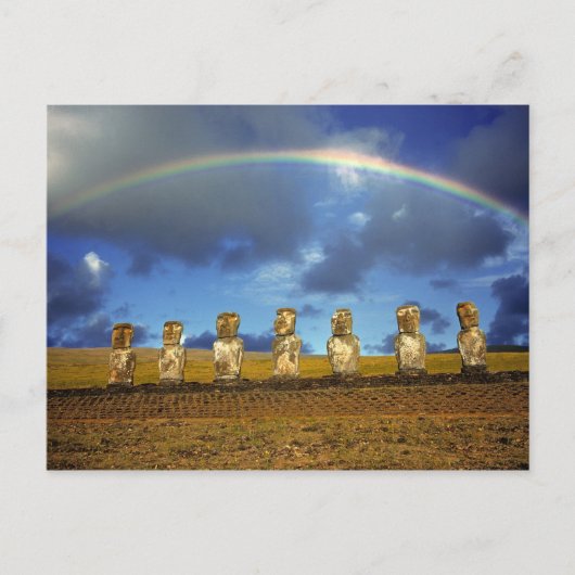 Carte Postale Amérique du Sud, Chili, île de Pâques. Le complet (Devant)