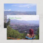 Carte Postale Amérique du Sud médaillon colombie (Devant / Derrière)