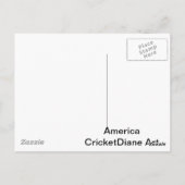 Carte Postale Amérique Statue patriotique de la Liberté Drapeau (Dos)