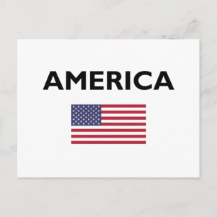 Carte Postale Amérique USA Drapeau Américain Couleur-Clair
