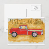 Carte Postale Amérique vintage (Devant / Derrière)