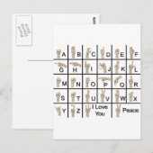 Carte Postale AmeslanAlphabet120710 (Devant / Derrière)