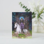 Carte postale Amethyst Fairy and Unicorn (Debout devant)
