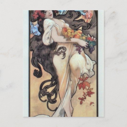 Carte Postale Amethyst par Alphonse Mucha (Devant)