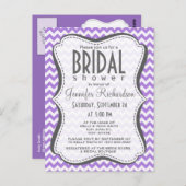 Carte Postale Amethyst Purple Chevron (Devant / Derrière)