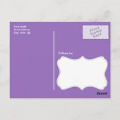 Carte Postale Amethyst Purple Chevron (Dos)
