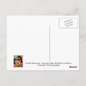 Carte Postale Amethyst Sugar Crâne Mexicaine Femme (Dos)