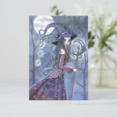 Carte postale Amethyst Witch Halloween (Debout devant)