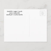 Carte Postale Améthyste Mica Cuivre Barite Malachite Geode Rocks (Dos)