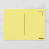 Carte Postale Ami conversation jaune coeur Saint Valentin (Dos)