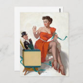 Carte Postale Ami dans la broche de boîte (Devant / Derrière)