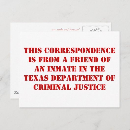 Carte Postale ami du TDCJ (Devant / Derrière)