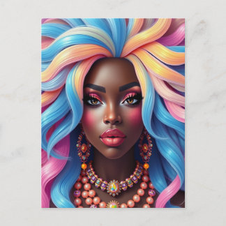 Carte Postale Amies Sista sœurs sistas magie de fille noire sœur