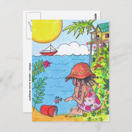 Carte postale Amigas (Devant / Derrière)