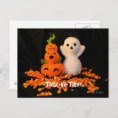 Carte Postale Amigurumi d'Halloween (Devant / Derrière)