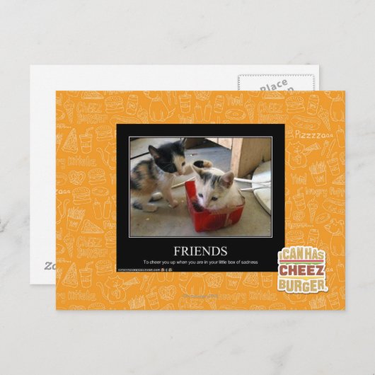 Carte Postale Amis (Devant / Derrière)