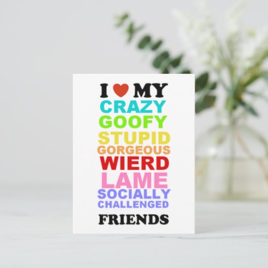 Carte Postale Amis (Debout devant)