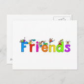 Carte Postale Amis (Devant / Derrière)