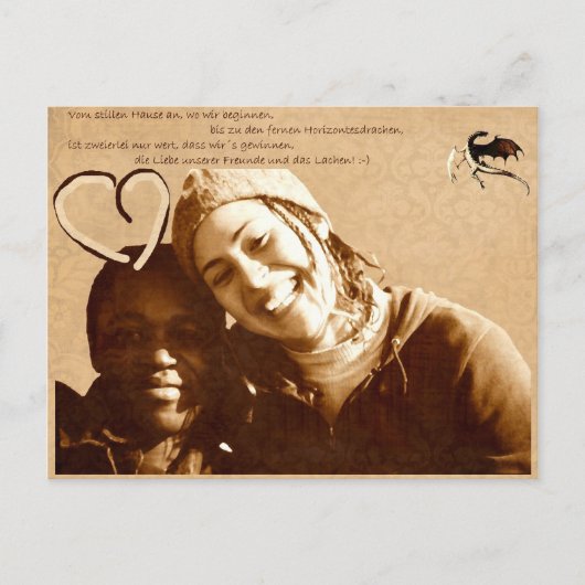 Carte Postale Amis (Devant)