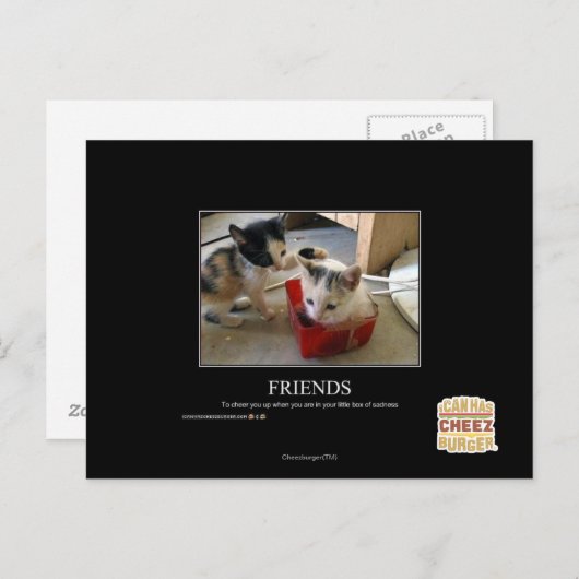 Carte Postale Amis (Devant / Derrière)