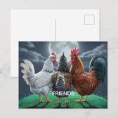 CARTE POSTALE AMIS  (Devant / Derrière)