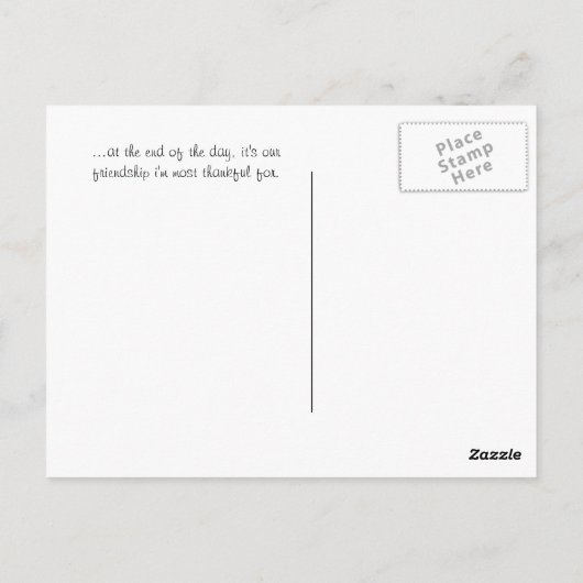 Carte Postale amis... (Dos)