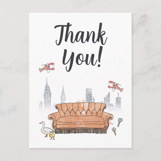 Carte Postale AMIS™ | Central Perk Merci (Devant)