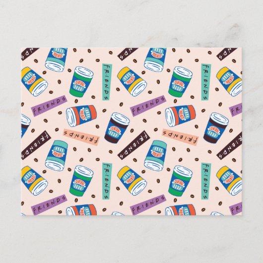 Carte Postale AMIS™ | Central Perk Vibrant Motif café (Devant)