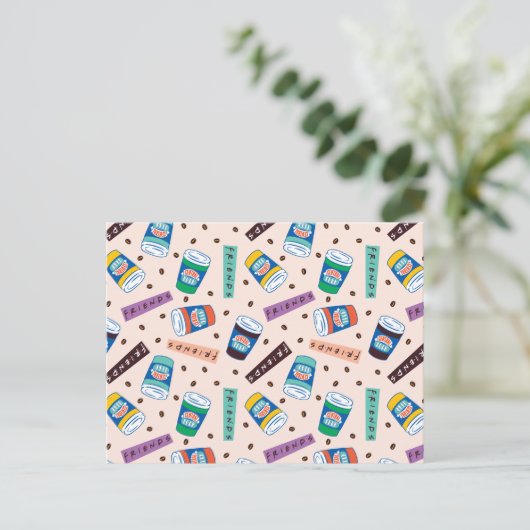 Carte Postale AMIS™ | Central Perk Vibrant Motif café (Debout devant)