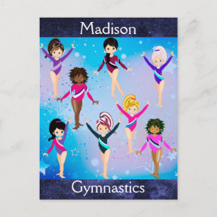 Carte Postale Amis de la gymnastique : Ces gymnastes nous ressem