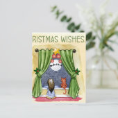 Carte Postale Amis de la nuit de Noël (Debout devant)