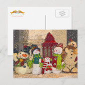 CARTE POSTALE AMIS DE NEIGE (Devant / Derrière)