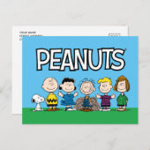 Carte Postale Amis des Peanuts en rangée (Devant / Derrière)