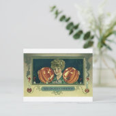 Carte Postale Amis d'Halloween - Citrouilles (Debout devant)