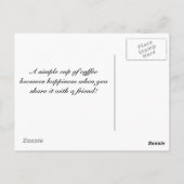 Carte postale Amis du café gris et caïque d'Afriqu (Dos)