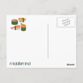 Carte Postale Amis du Sushi (Dos)