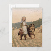 Carte Postale Amis fermes, début du 20ème siècle, (Devant / Derrière)