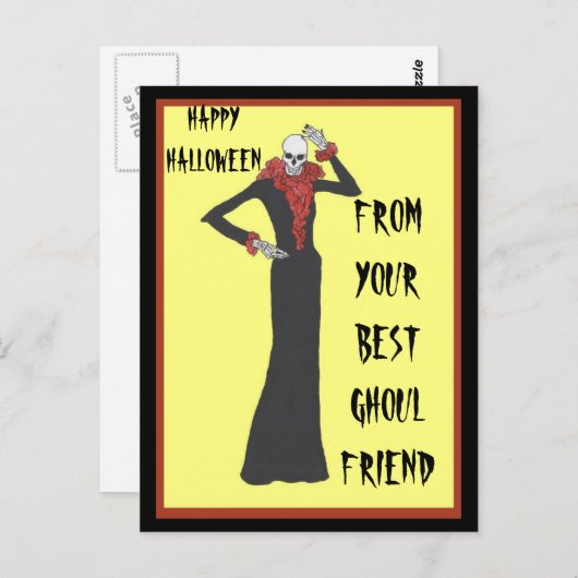 Carte Postale Amis goules (Devant / Derrière)