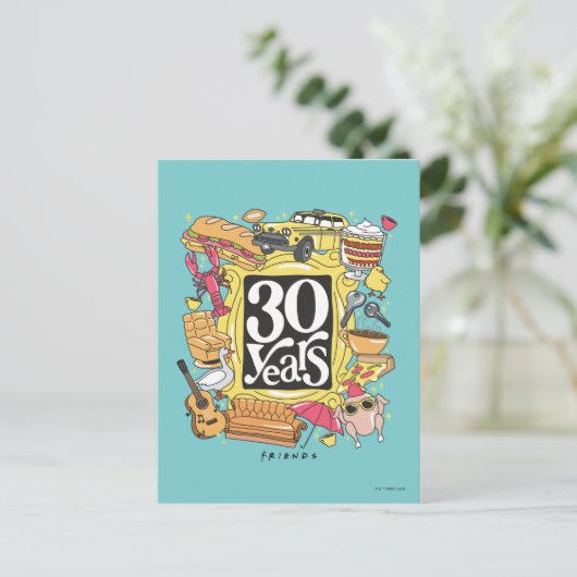 Carte Postale AMIS™ | Graphique de 30 ans (Debout devant)
