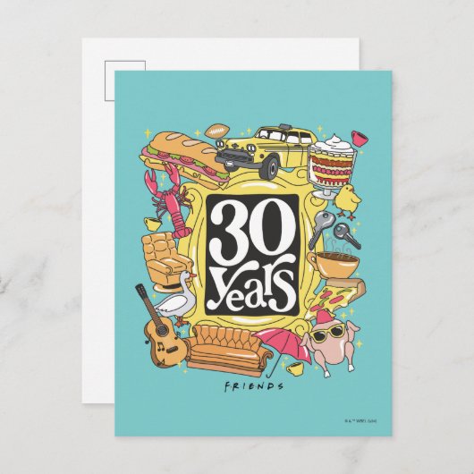 Carte Postale AMIS™ | Graphique de 30 ans (Devant / Derrière)