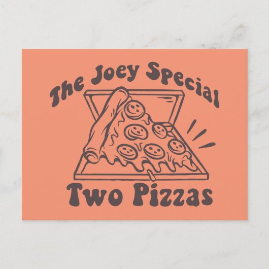 Carte Postale AMIS™ | Joey Pizza Citation (Devant)