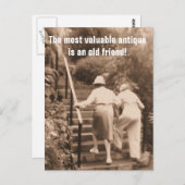 Carte Postale Amis jusqu'à la fin (Devant / Derrière)